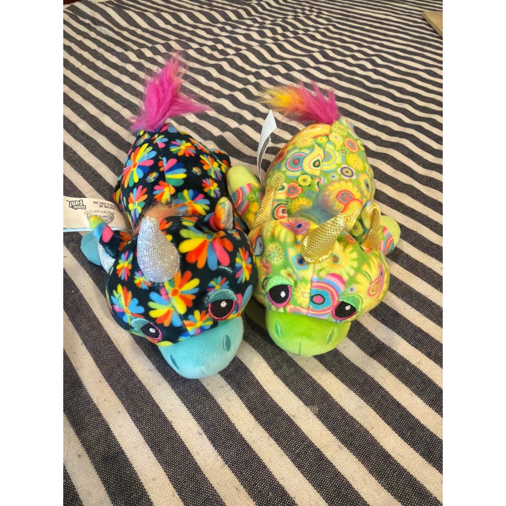 Basic Fun Cutetitos Unicornitos Plush Set 2021 Floral Paisley Unicorns 2pc